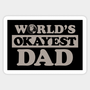 Worlds Okayest Dad Sticker